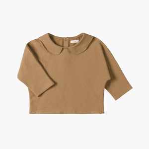 T-shirt Longues Manches Collar Toffee