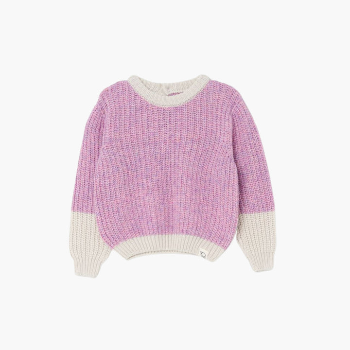 Pull tricot Color Block Lavender