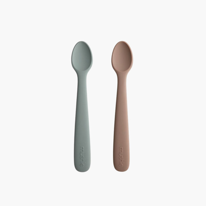 2 Silicone Stone / Cloudy Mauve Spoons