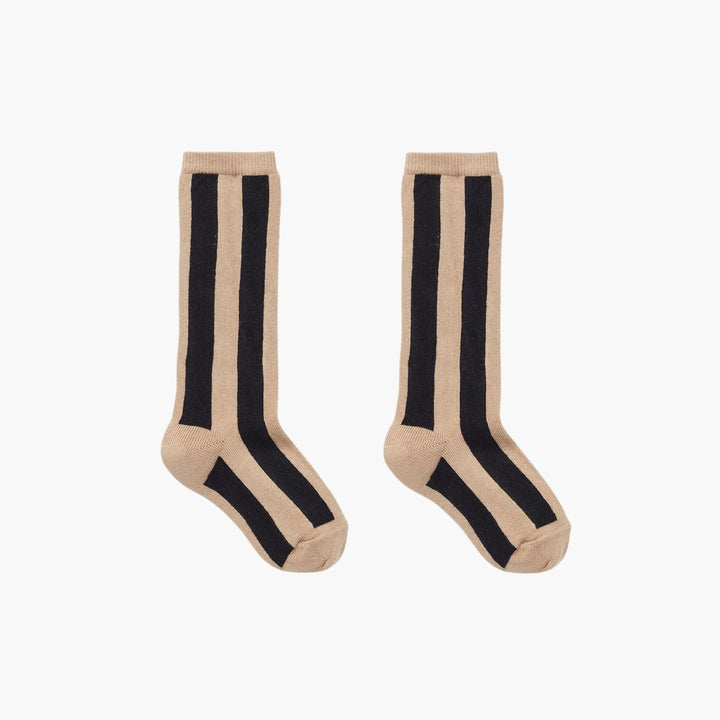 High Socks Stripes Nougat