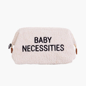 Baby Necessities Teddy White Toiletry Bag